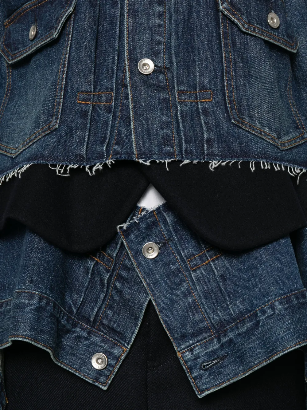 sacai Denim jack Blauw