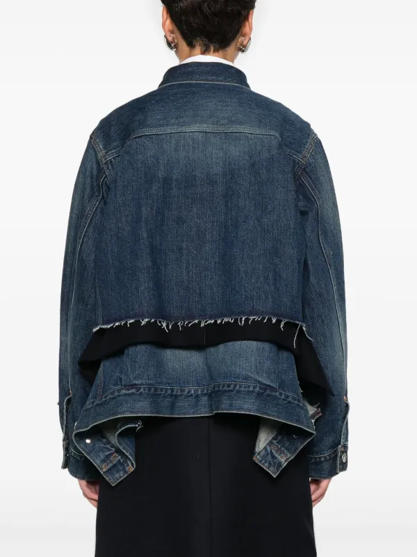 Sacai デニムジャケット | ブルー | FARFETCH JP