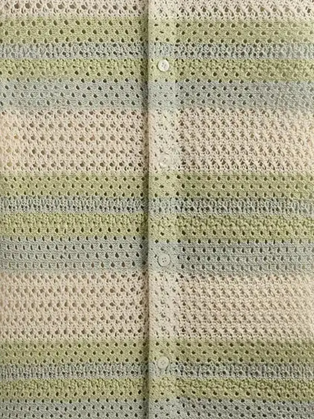 KITH Thompson crochet shirt - Groen