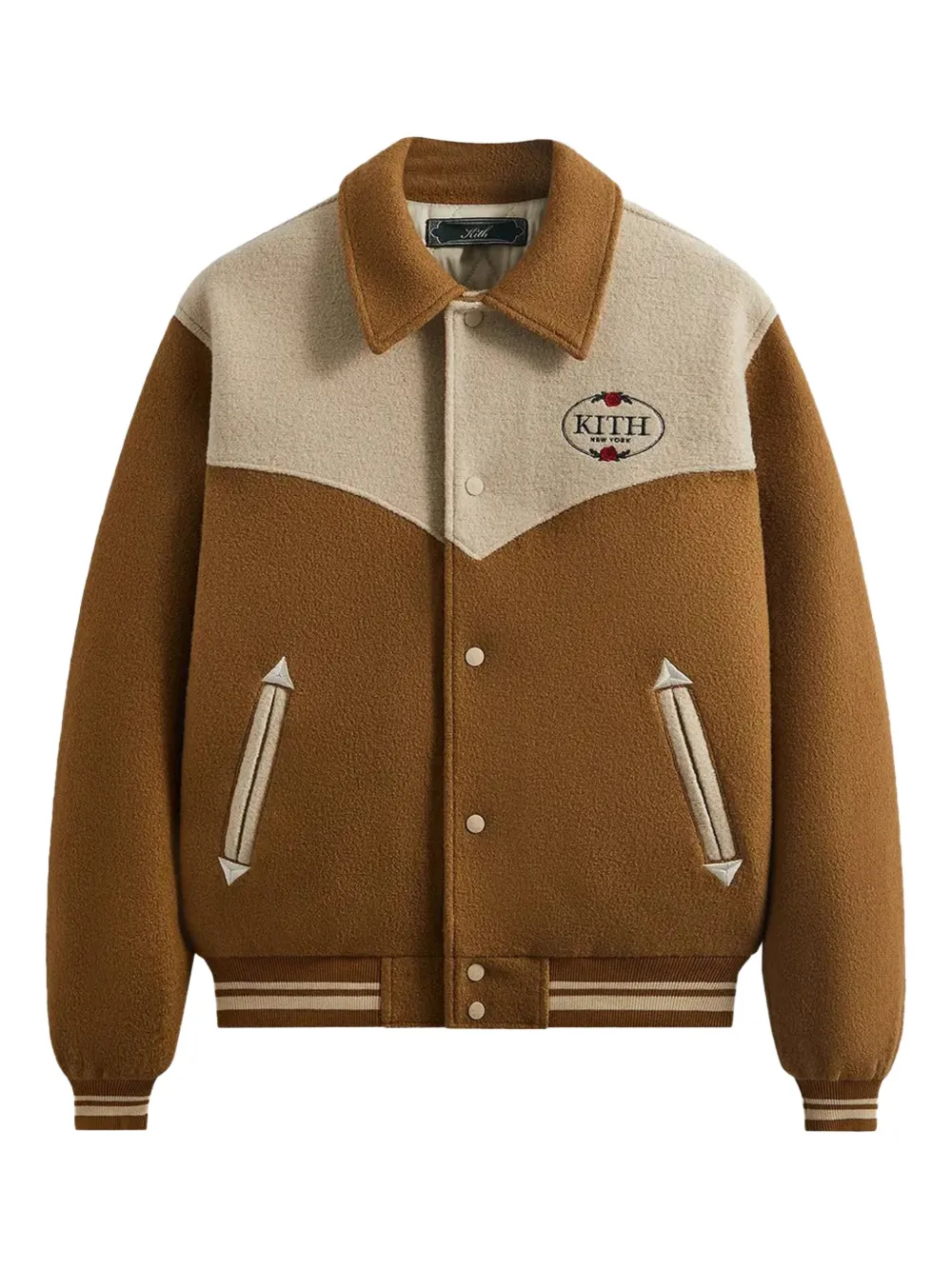 KITH Carlton wool varsity jacket | Brown | Image 1