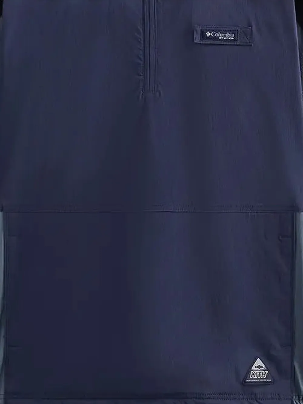 KITH x Columbia PFG Links Windshirt T-shirt met colourblocking - Blauw