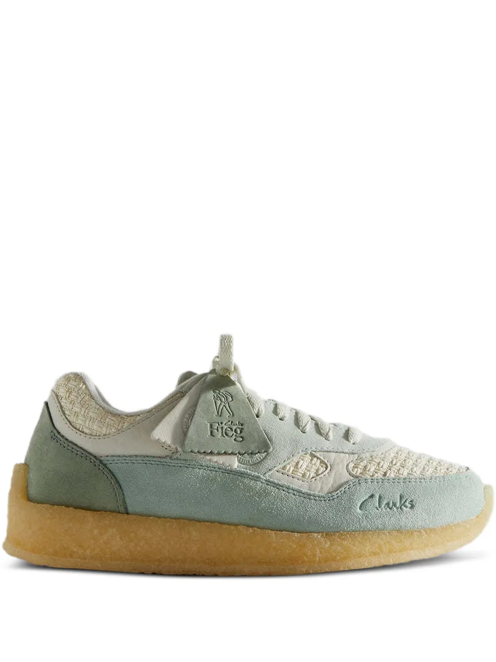 Clarks Originals baskets 8th Street Lockhill en daim | tons neutres | Image 1