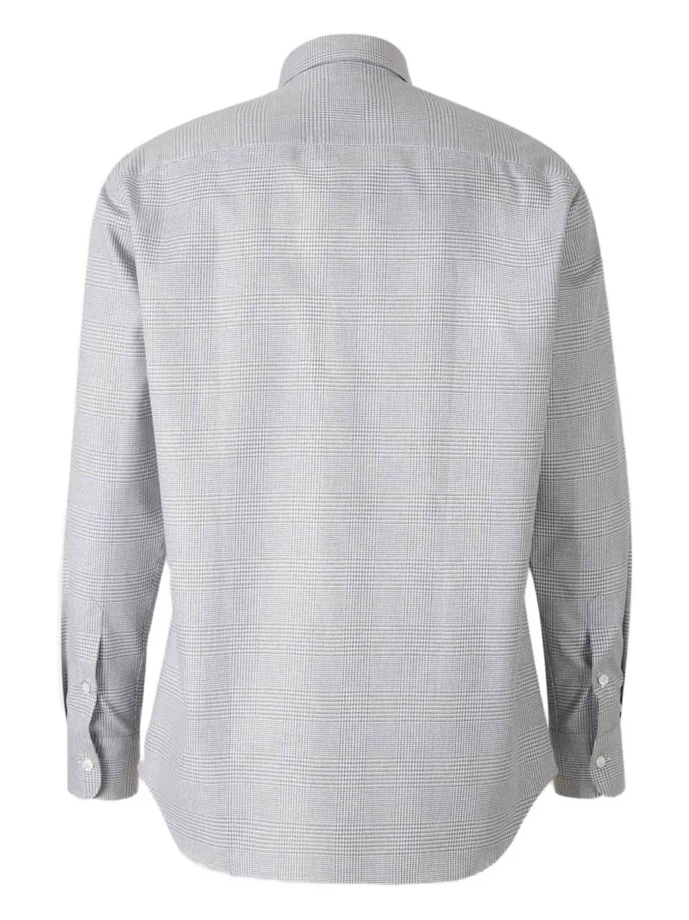 Brioni Geruit overhemd - Wit