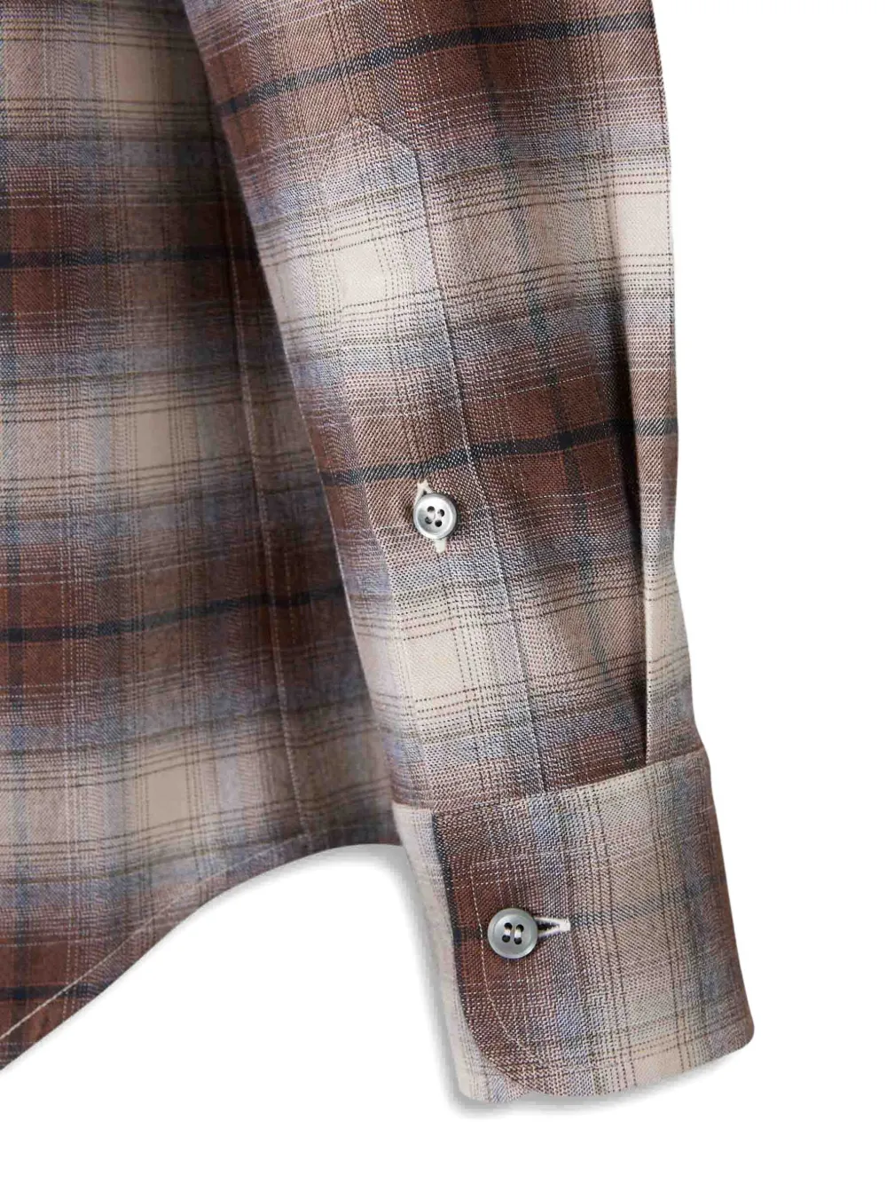 Brioni Check-pattern Cotton Shirt In Multi