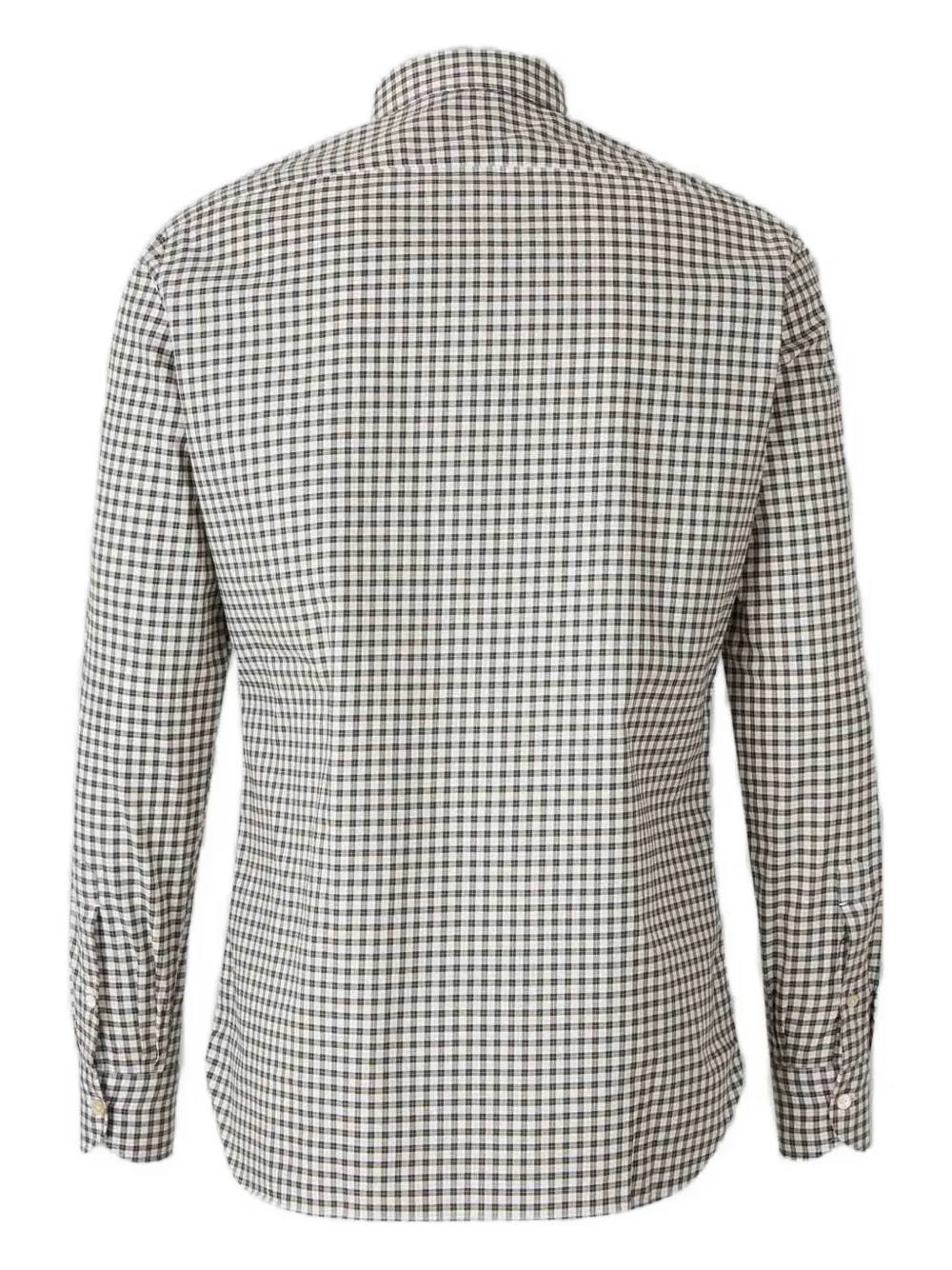Luigi Borrelli checked classic collar shirt - Groen