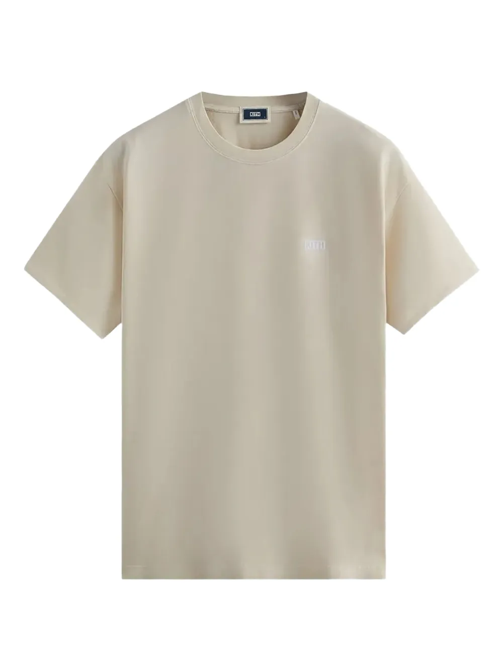 Kith ホワイト クルーネック Tシャツ KITH キス ロゴ刺繍 クロップトップ クルーネック 半袖Tシャツ