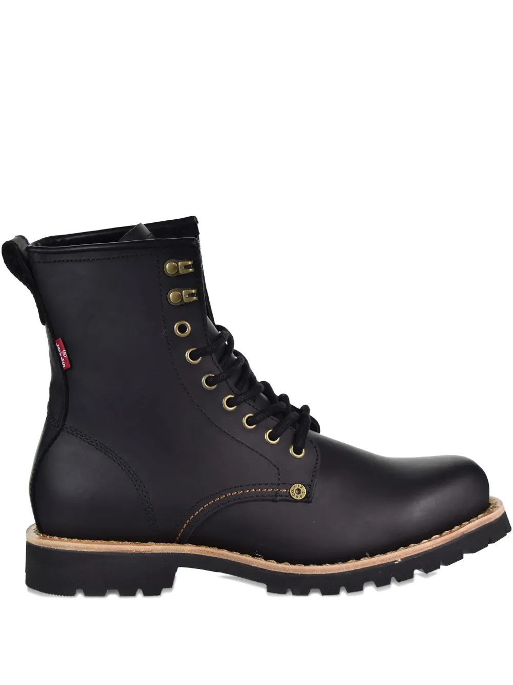 Levi's Baxter lace-up leather boots Black