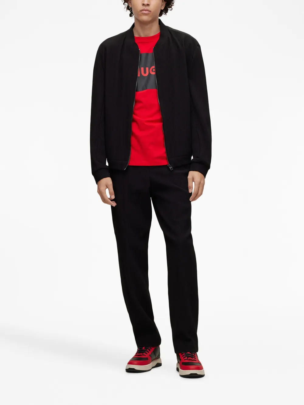 HUGO Camiseta de algodão com logo | Camisetas | Image 2
