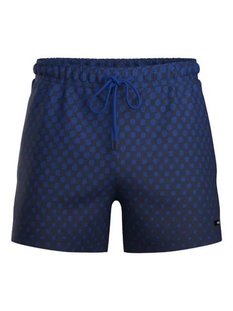 BOSS patterned swim shorts