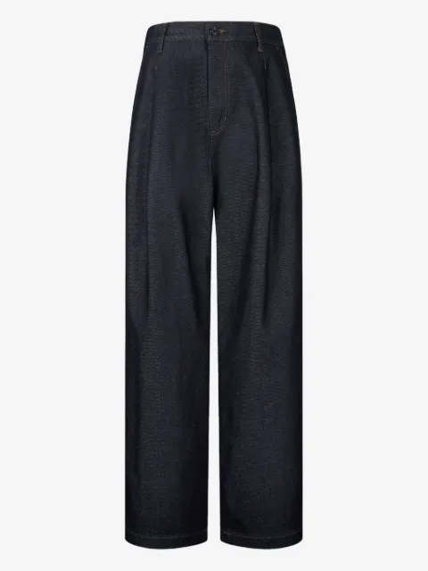 TOMBOY pleated denim trousers