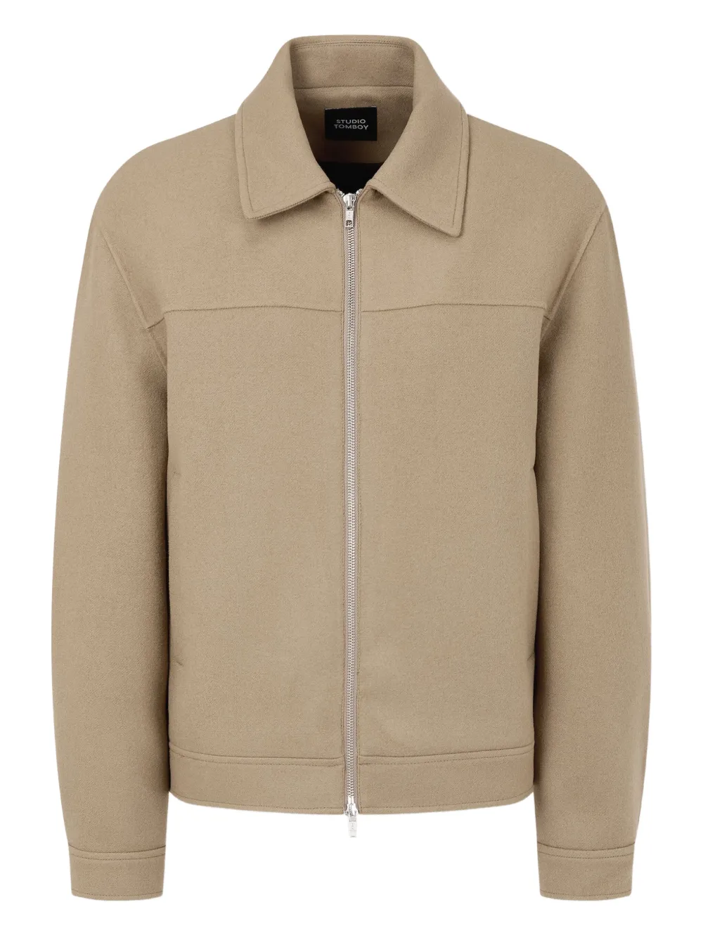 STUDIO TOMBOY zip-up wool bomber jacket | Neutrals | Image 1