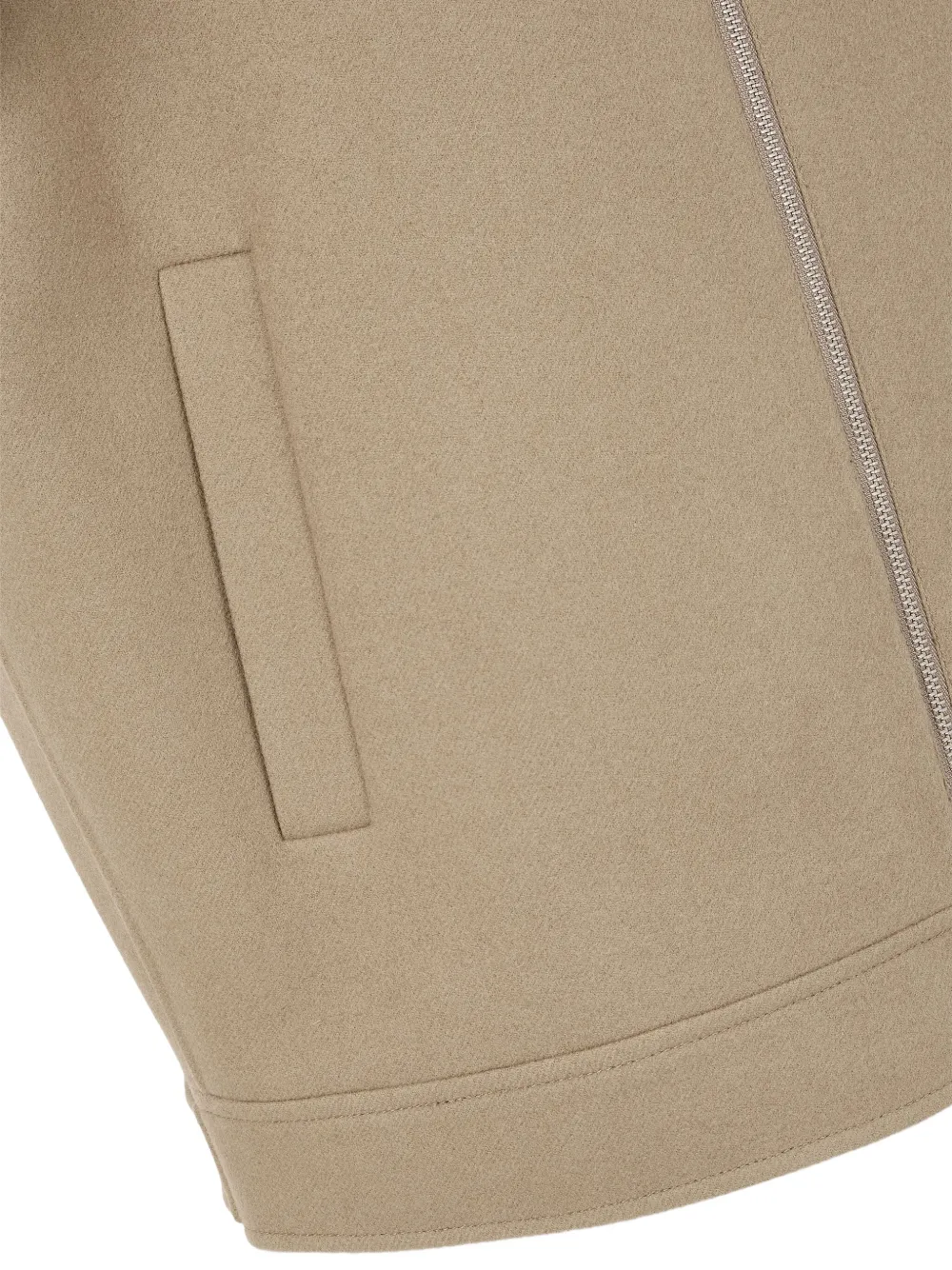 STUDIO TOMBOY Wollen bomberjack met rits Beige