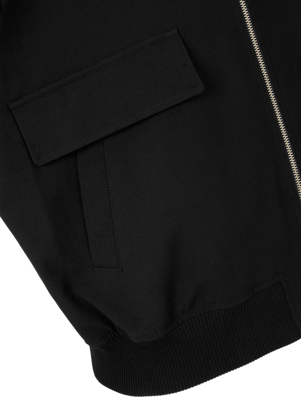 Studio Tomboy Zip-up Flap-pocket Jacket In Black