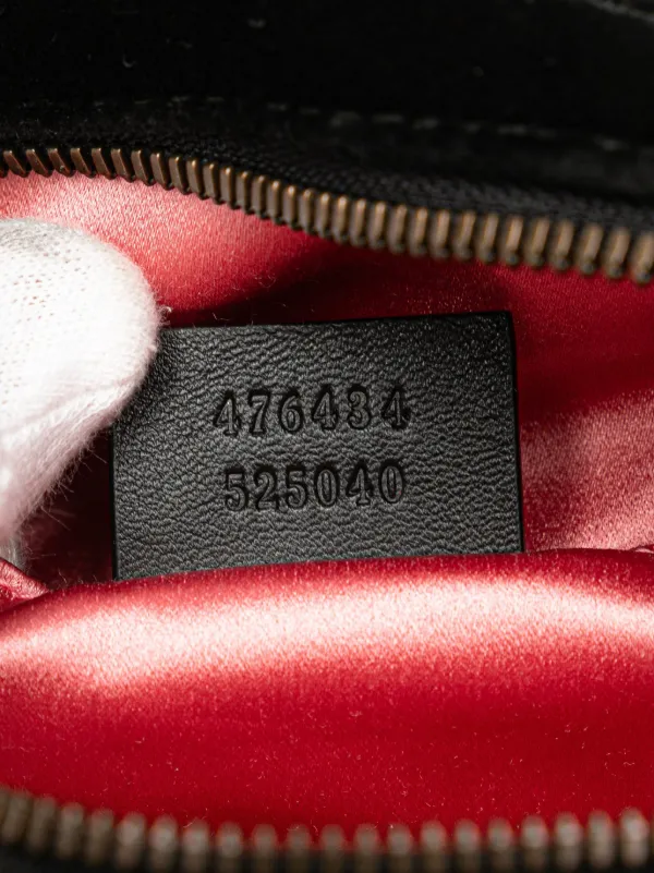 Gucci Pre-Owned 2016-2025 GG Marmont Matelasse Velvet Belt Bag