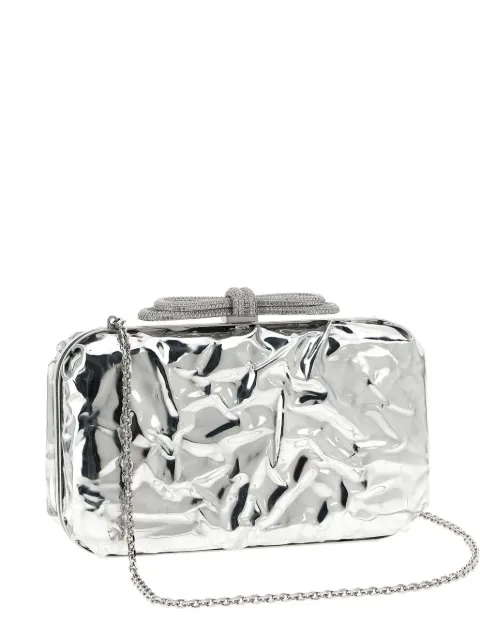 MACH & MACH Double Bow Wrapped Mirror clutch
