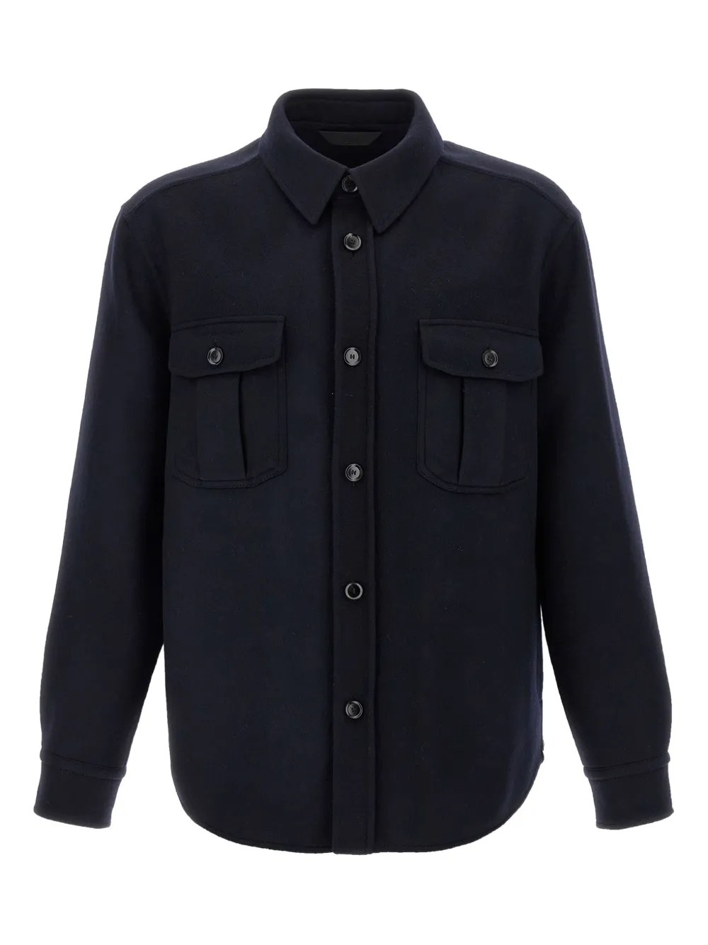 Brioni button-cuffed overshirt | Blue | Image 1
