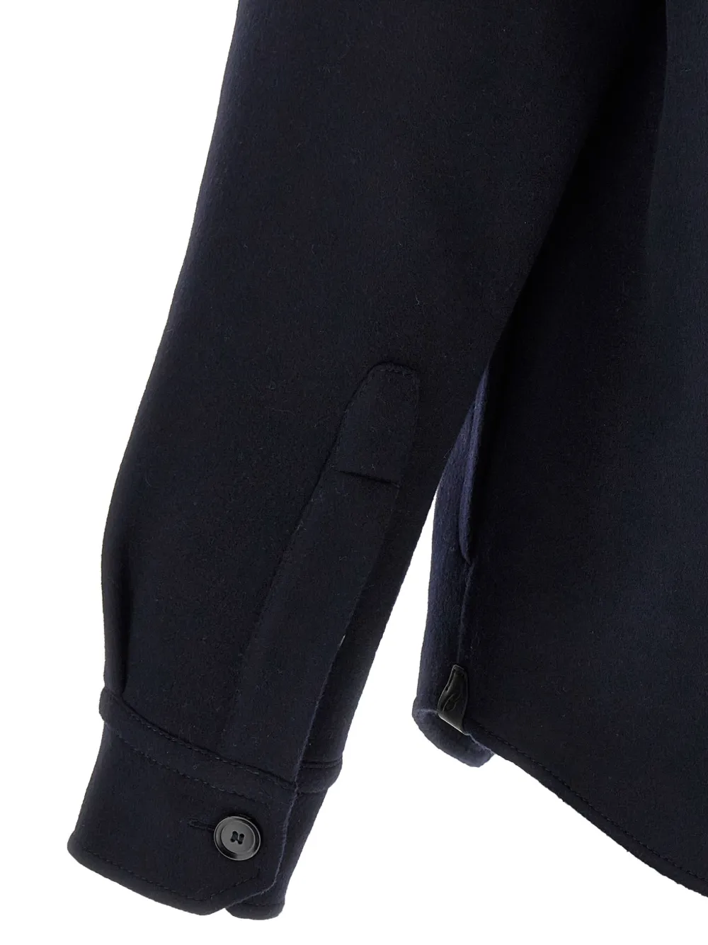 Brioni Shirtjack met knoopmanchetten Blauw