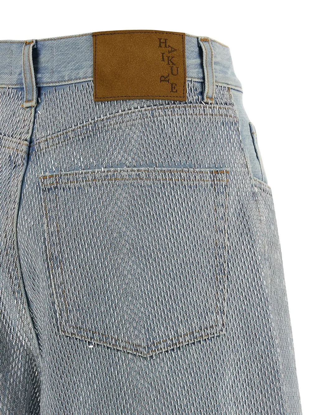 Haikure Shorts met studs Blauw