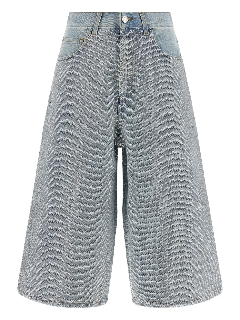 Haikure studded denim shorts | Blue | Image 1