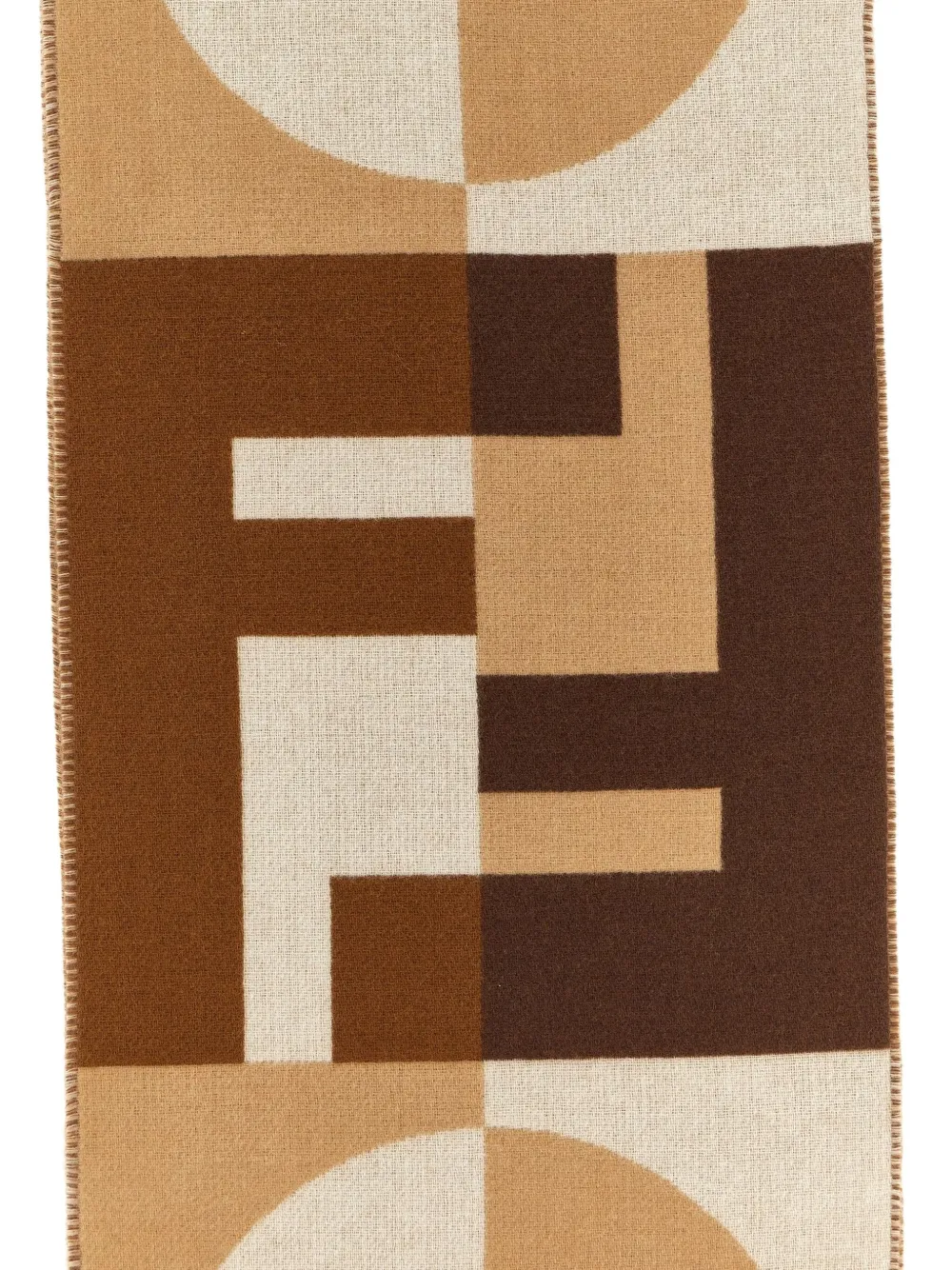 Fendi Cashmere Wool Scarf Scarves And Foulards Brown In Multi