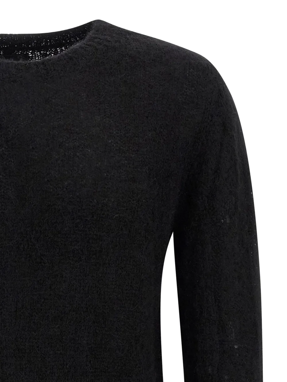 Thom Krom Crew-neck Long-sleeve Sweater In Black