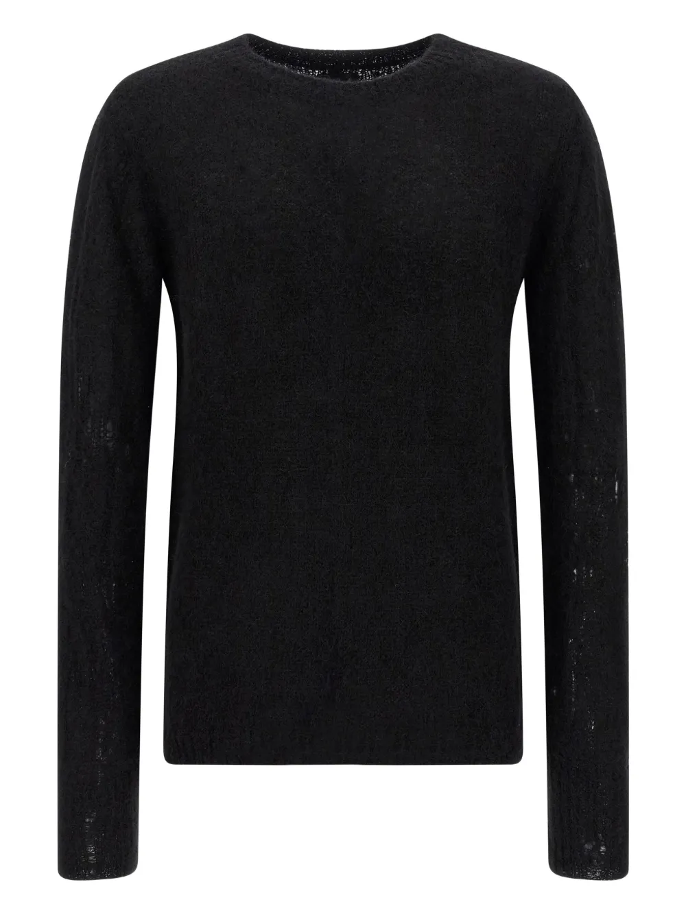 Thom Krom Crew-neck Long-sleeve Sweater In Black