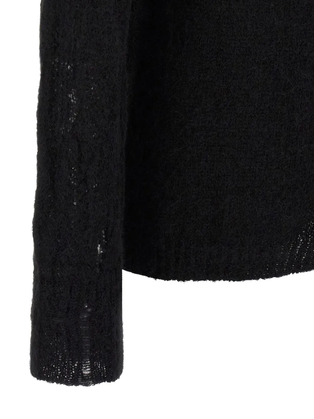 Thom Krom Crew-neck Long-sleeve Sweater In Black