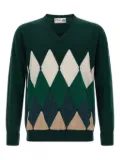 Ballantyne argyle V-neck sweater - Green