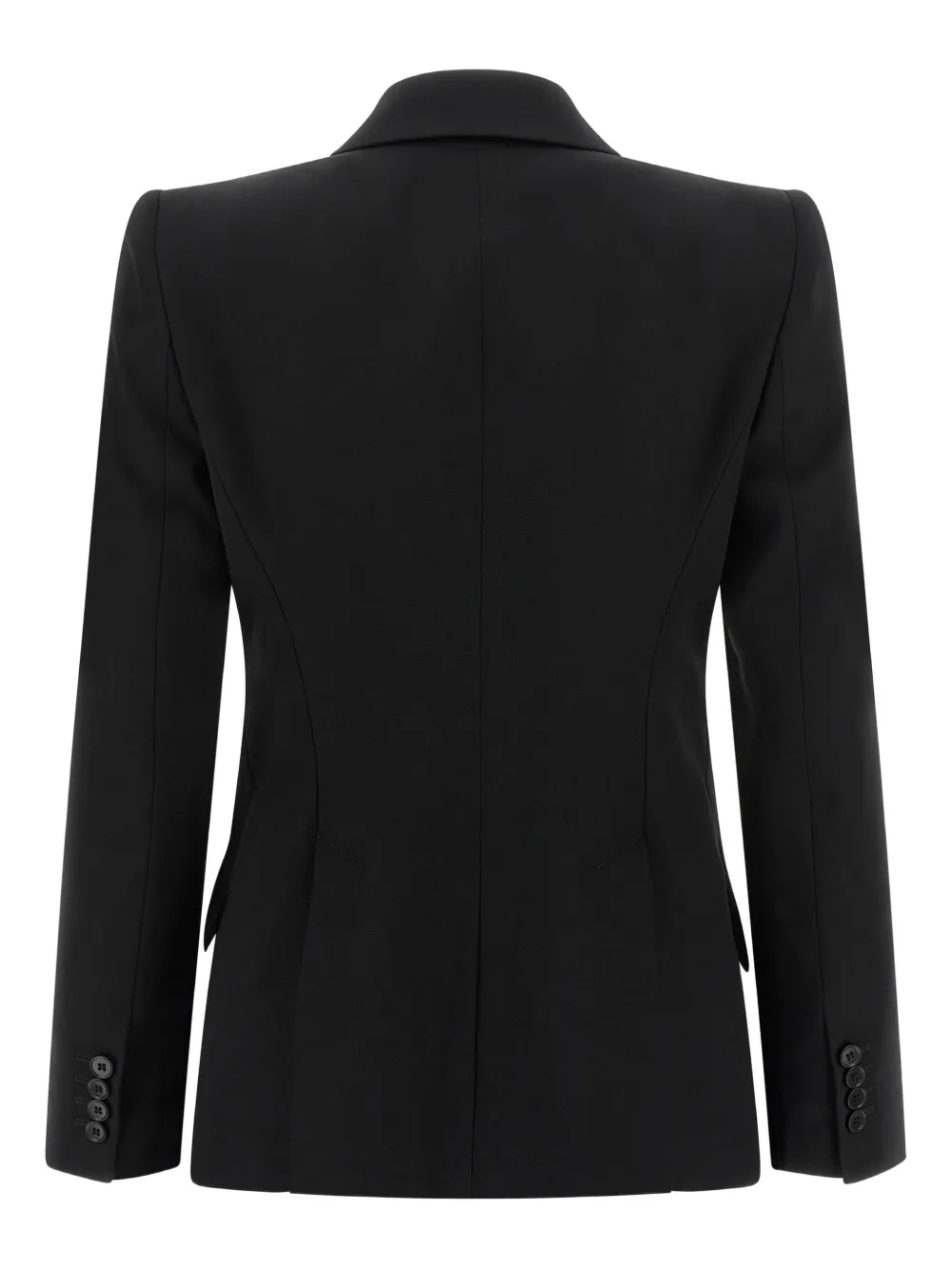 Alexander McQueen padded-shoulder single-breasted blazer - Zwart
