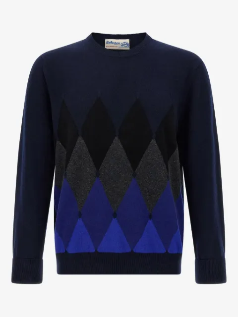 Ballantyne argyle-pattern cashmere sweater