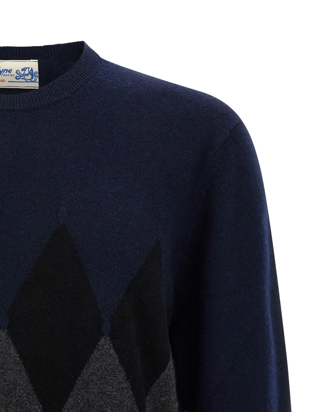 Ballantyne Argyle Pattern Sweater Sweaters And Cardigans Blue In Blue