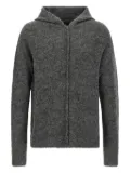 Thom Krom full-zip alpaca-wool hoodie - Grey