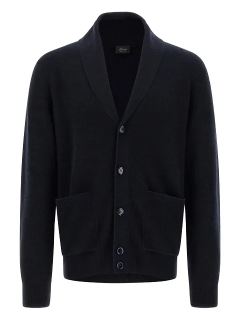 Brioni shawl-collar button cardigan