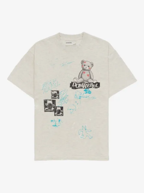 DOMREBEL High Low bear-print T-shirt
