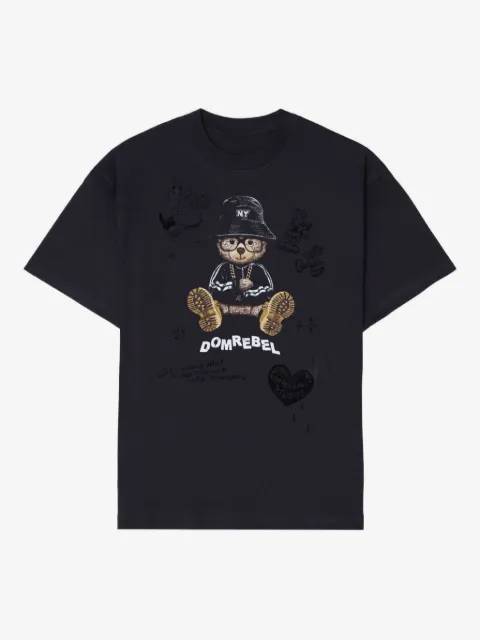 DOMREBEL NY Bear Sketch T-shirt