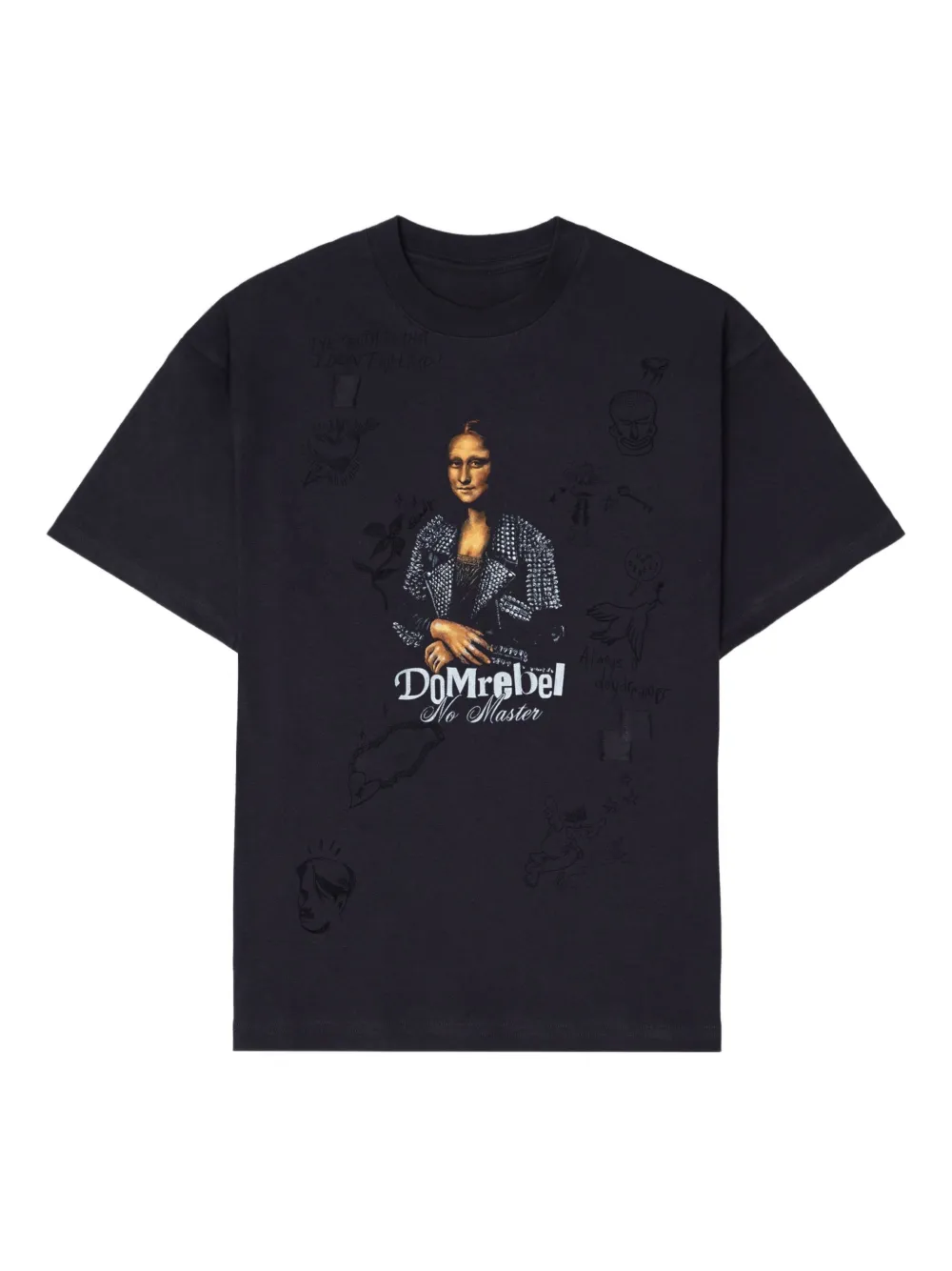 DOMREBEL playera She is Her | negro | Image 1
