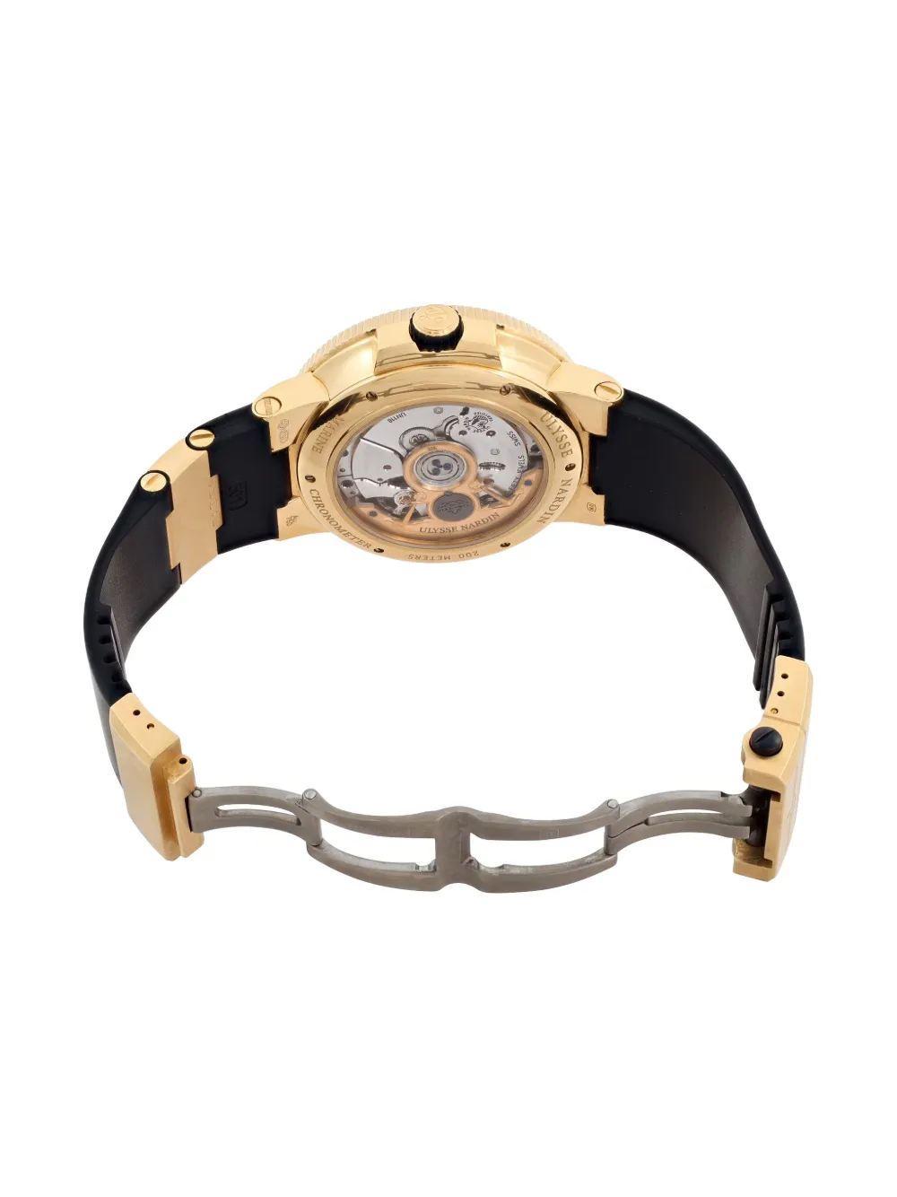 Pre-owned Ulysse Nardin Chronometer 42mm In Black