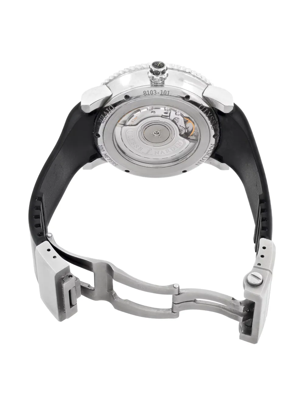 Pre-owned Ulysse Nardin Lady Diver 40mm In Black