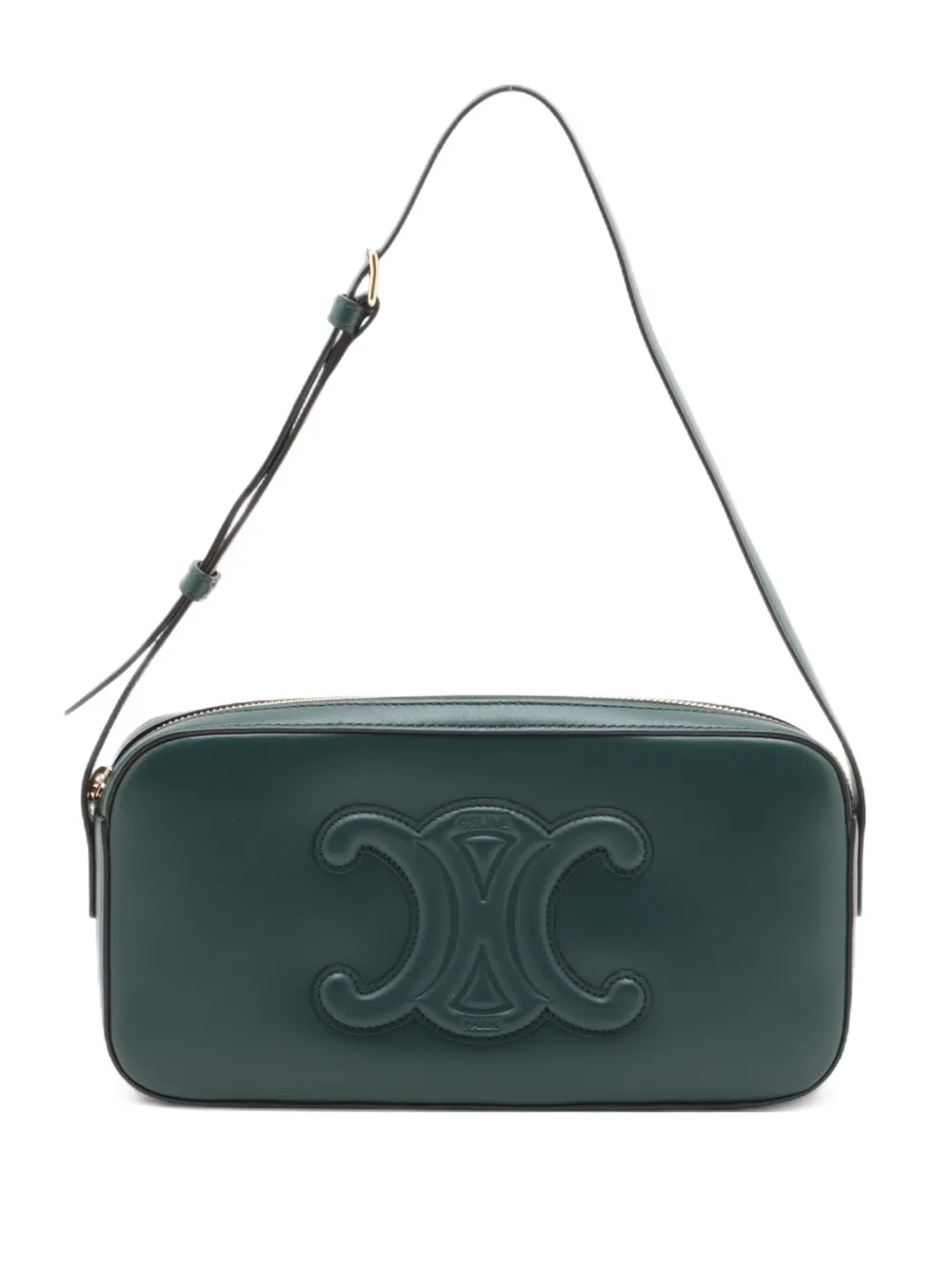 Celine Pre-Owned 2024-2025 Triomphe ショルダーバッグ - グリーン Celine Pre-Owned 2024-2025 Triomphe ショルダーバッグ - グリーン
