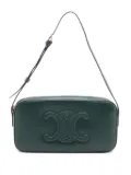 Celine Pre-Owned 2024-2025 Triomphe leather shoulder bag - Green