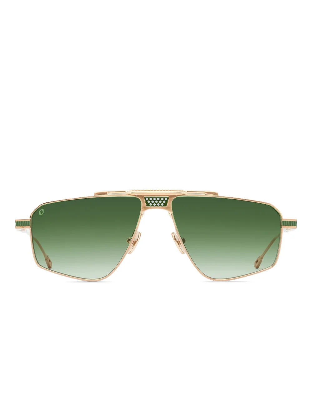 T Henri Eyewear ジオメトリックフレーム サングラス - ゴールドトーン T Henri Eyewear ジオメトリックフレーム サングラス - ゴールドトーン
