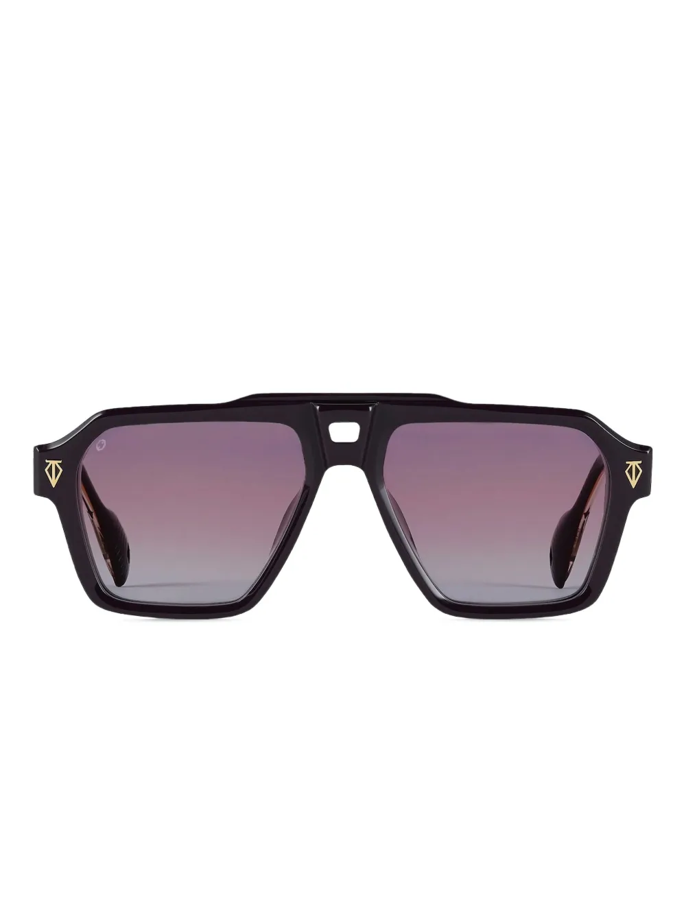 T Henri Eyewear ジオメトリックフレーム サングラス - ブラック T Henri Eyewear ジオメトリックフレーム サングラス - ブラック