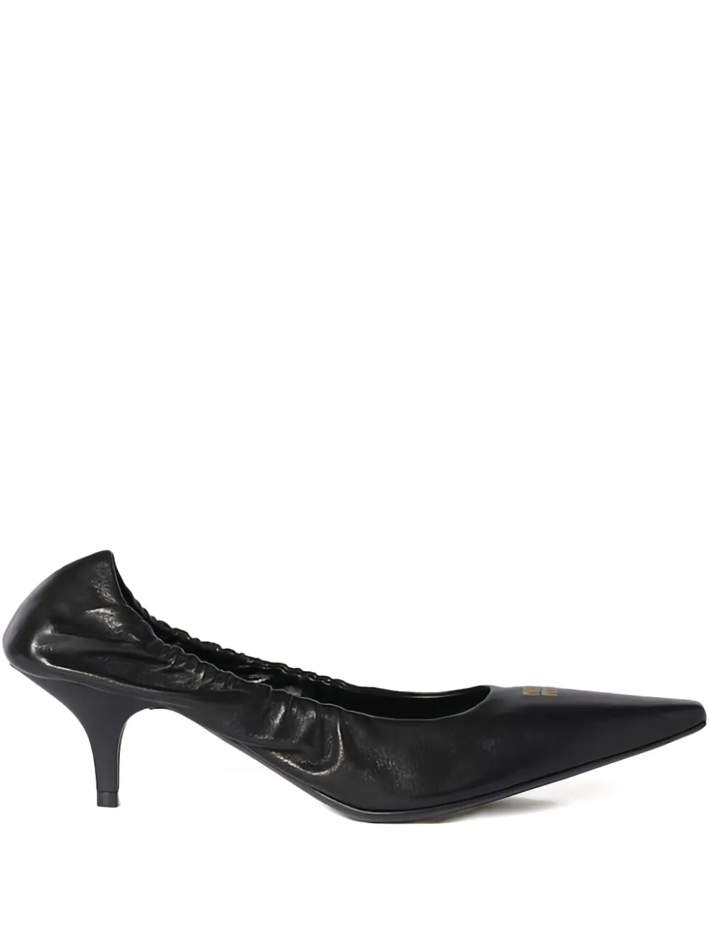 Miu Leren pumps Zwart