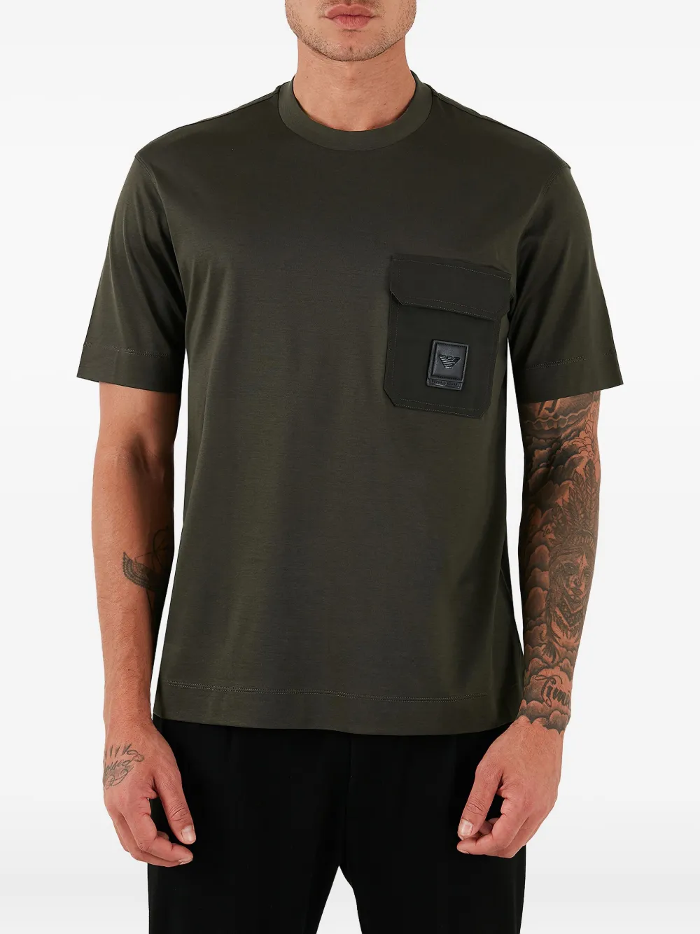 Emporio Armani playera con bolsillo | verde | Image 1