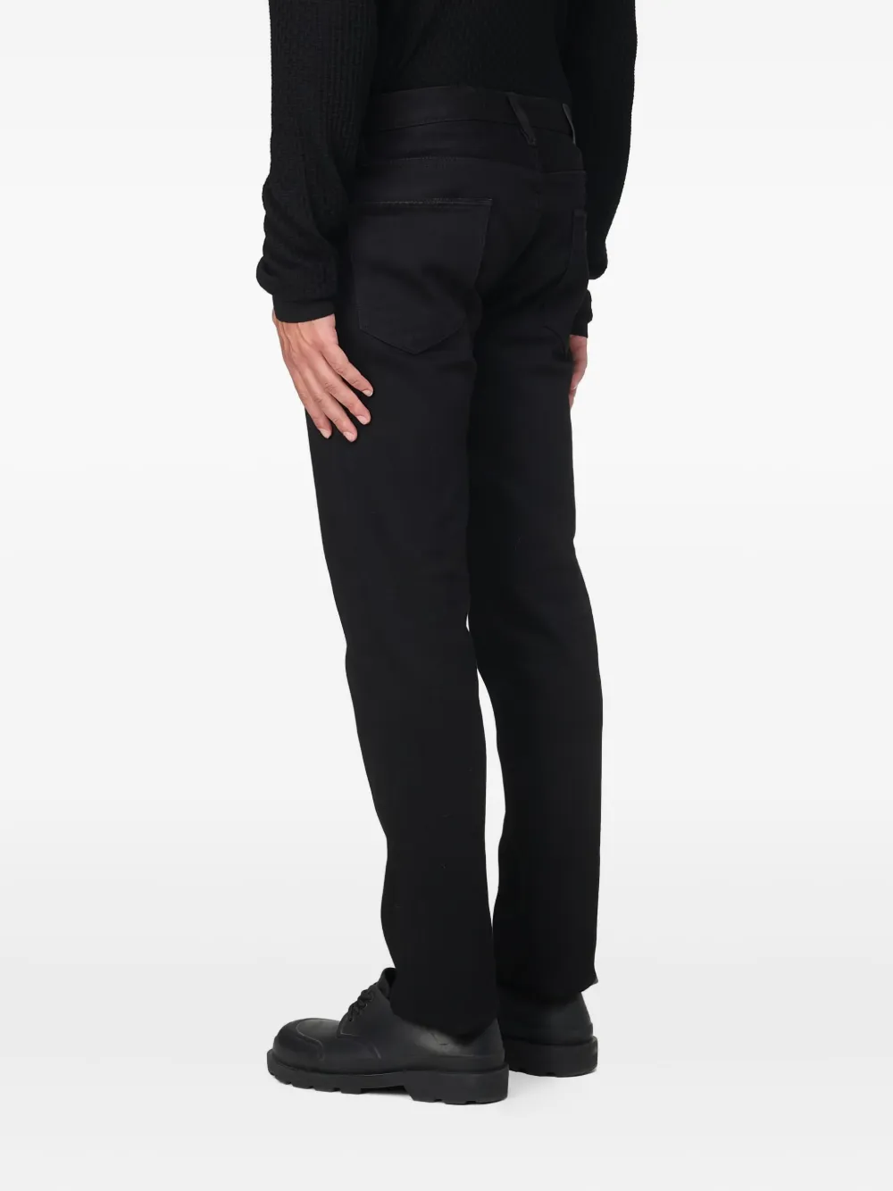 Emporio Armani patch-pockets jeans - Zwart
