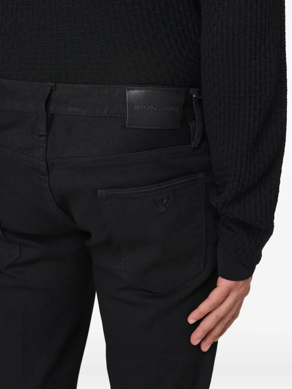 Emporio Armani Jeans met opgestikte zakken Zwart