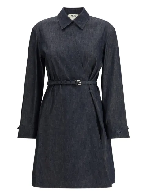 FENDI belted shirt dress