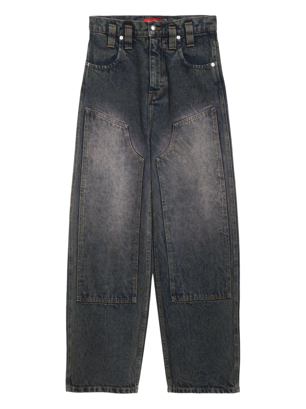 Eckhaus Latta over-dyed jeans | Blue | Image 1
