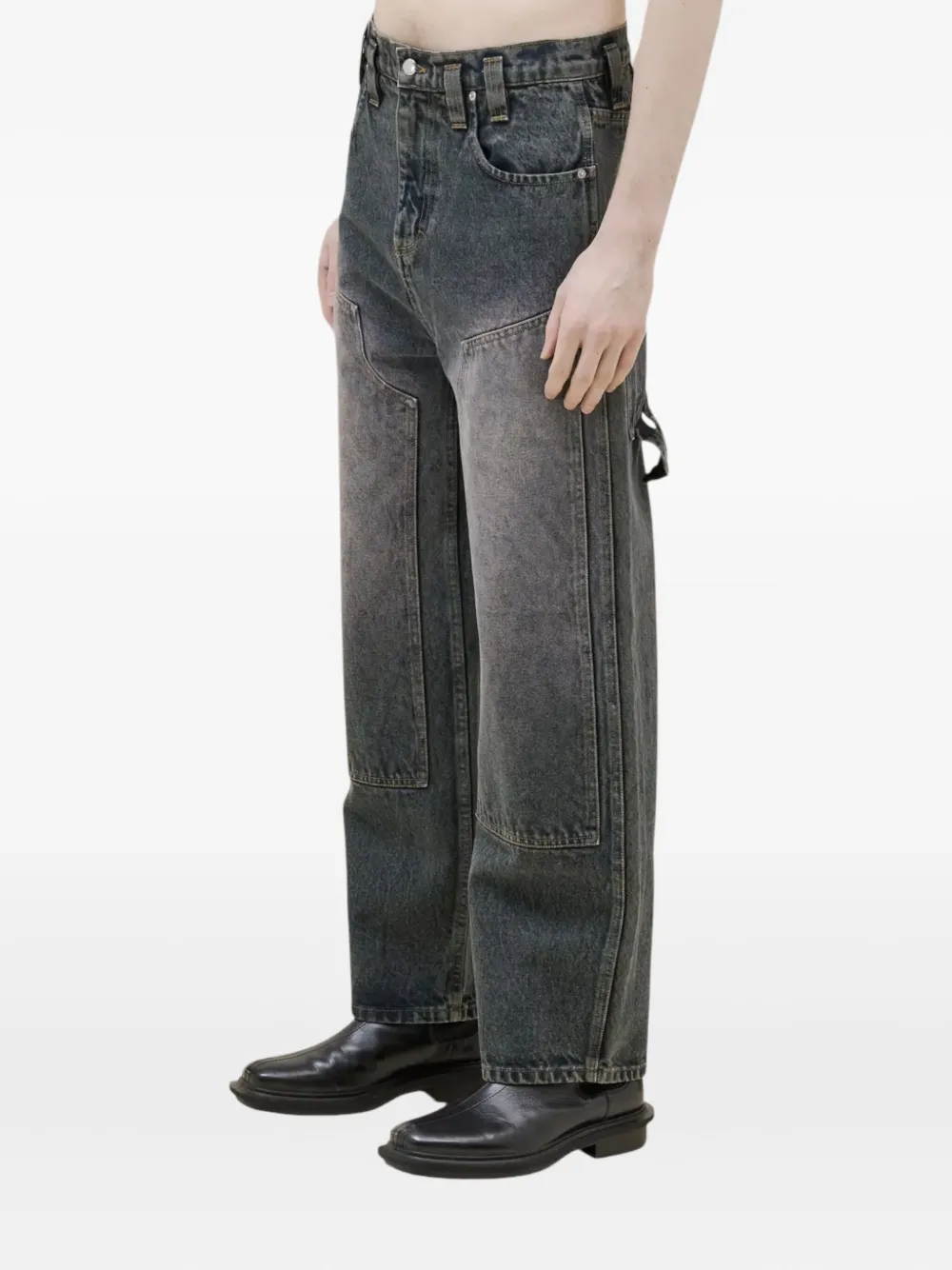 Eckhaus Latta Jeans met geverfd effect Blauw