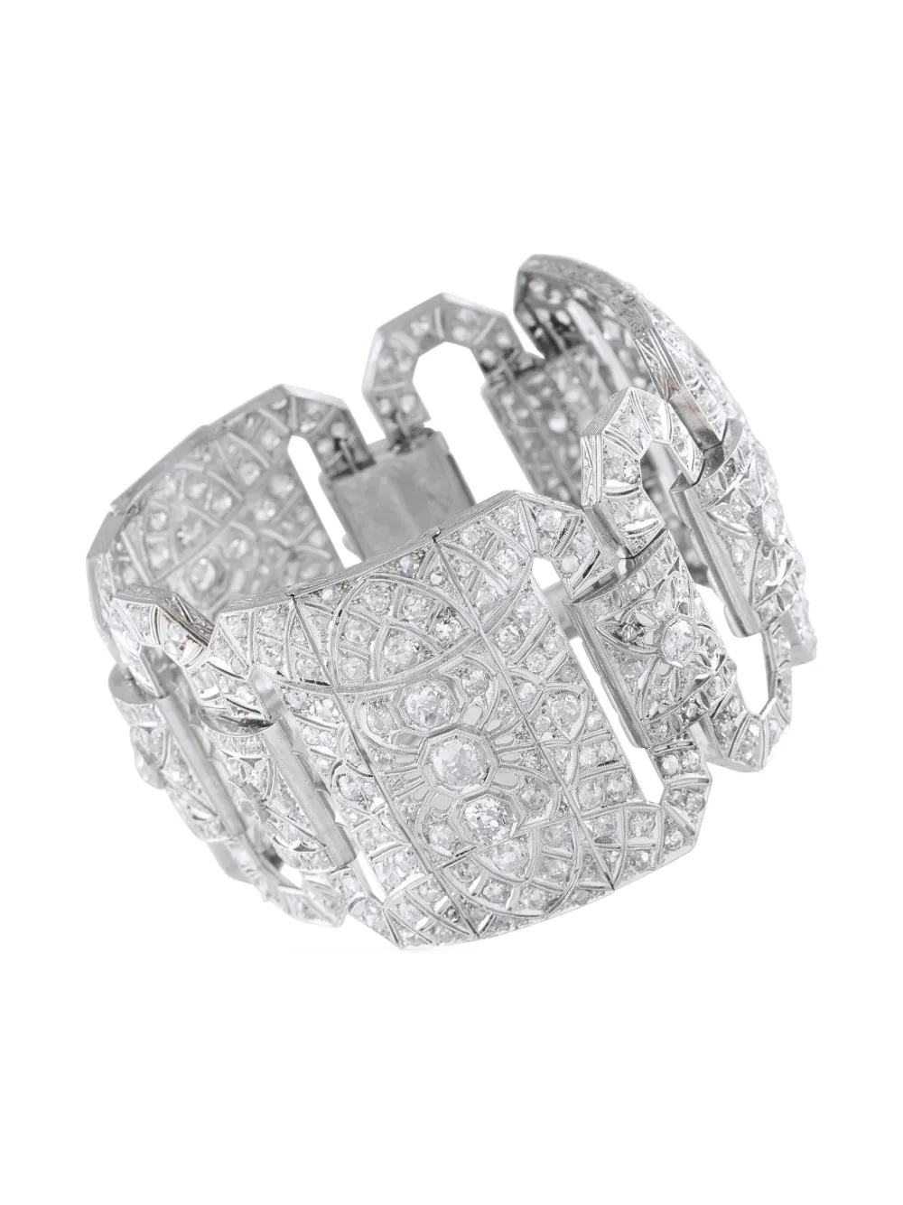 LB Exclusive platinum and diamond bracelet | Silver | Image 1